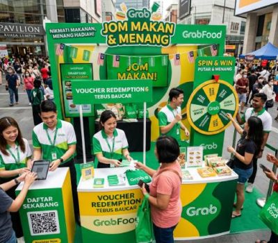 On ground activation in Malaysia encouraging customers to take the next step