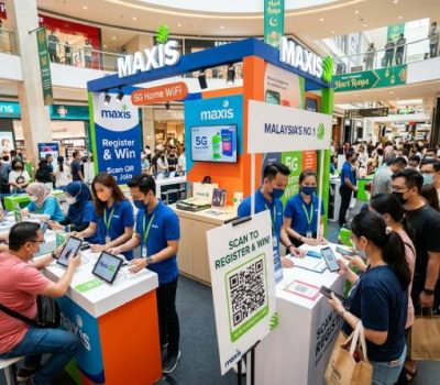 Roadshow agency in Malaysia managing customer engagement during busy event hours