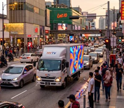 LED truck rental in Malaysia for stronger offline brand recall