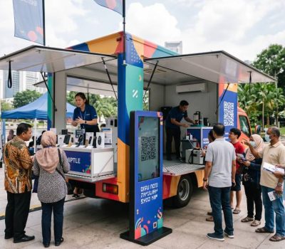 Event truck rental in Malaysia for customer education campaigns