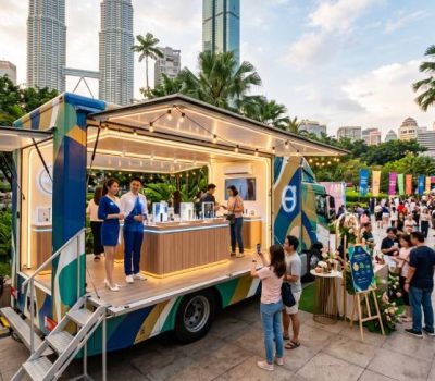Event truck rental in Malaysia as the main attraction of a campaign