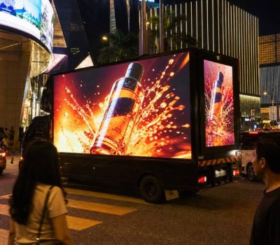 Simple screen content for LED truck in Malaysia campaign