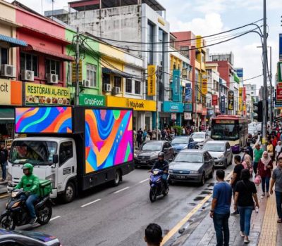 LED truck rental in Malaysia for stronger street-level brand presence