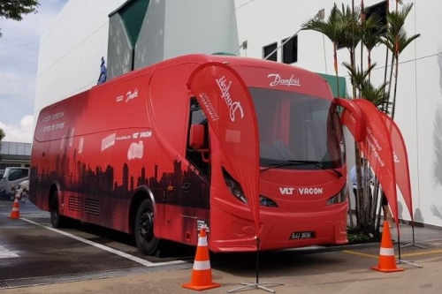 Mobile Showroom Bus Rental - Danfoss